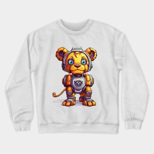 Cartoon lion robots. T-Shirt, Sticker. Crewneck Sweatshirt